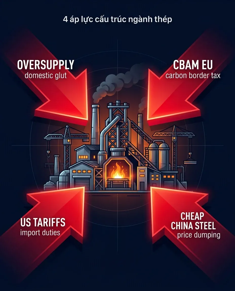 Four structural pressures on Vietnam's steel industry