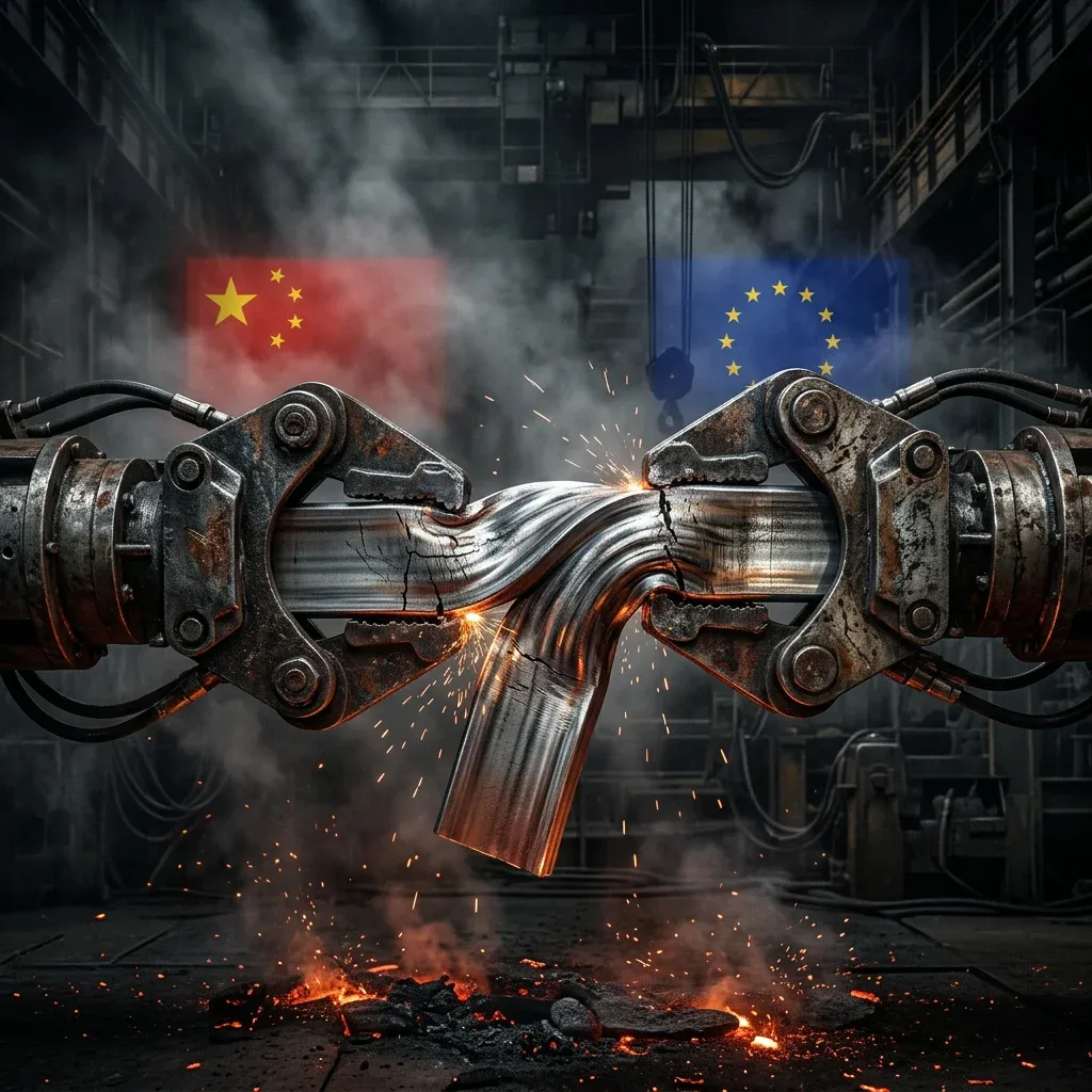 The two pincers — Chinese steel and EU CBAM — closing around Vietnamese coated steel