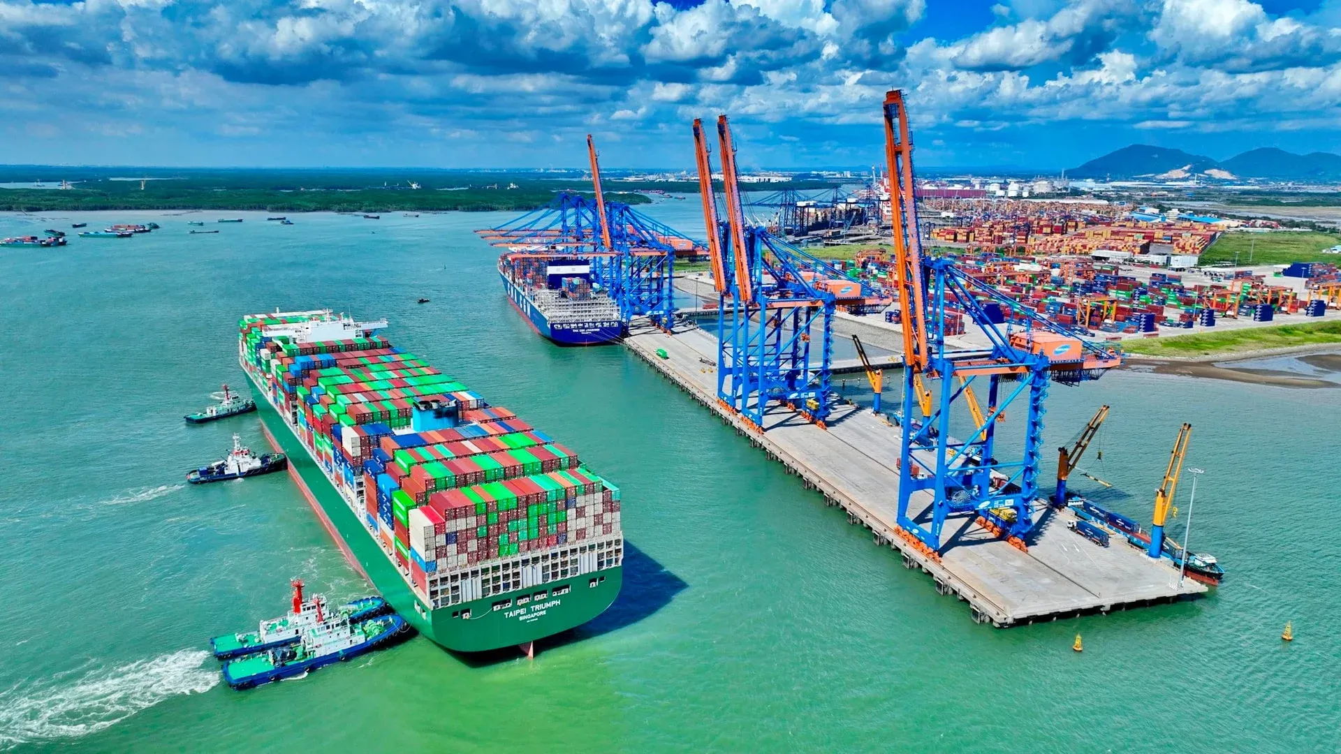 Container port in southern Vietnam