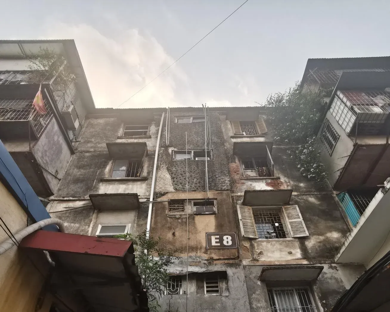 Old apartment buildings on Hanoi's outskirts