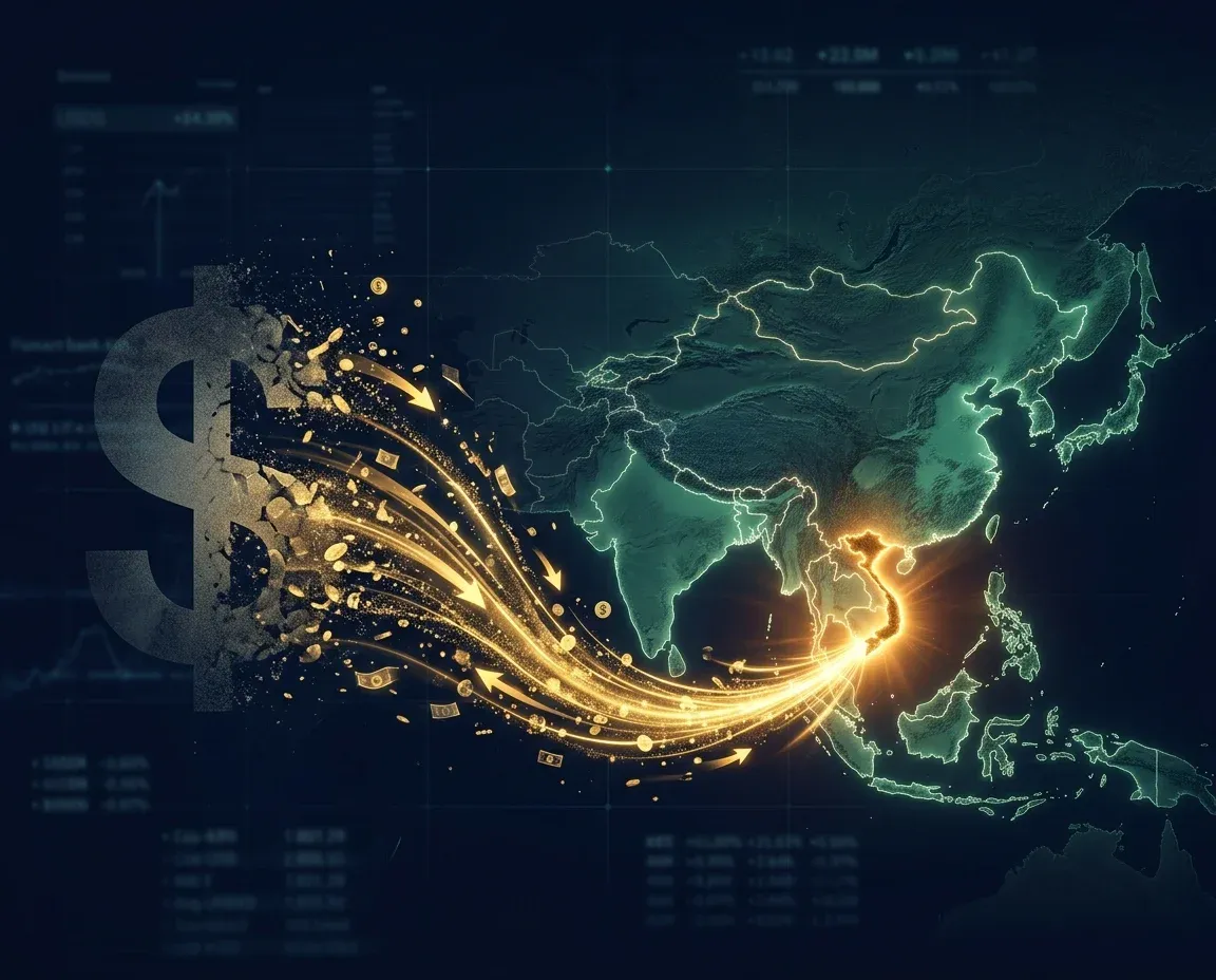 International capital flows shifting from USD to emerging Asian markets