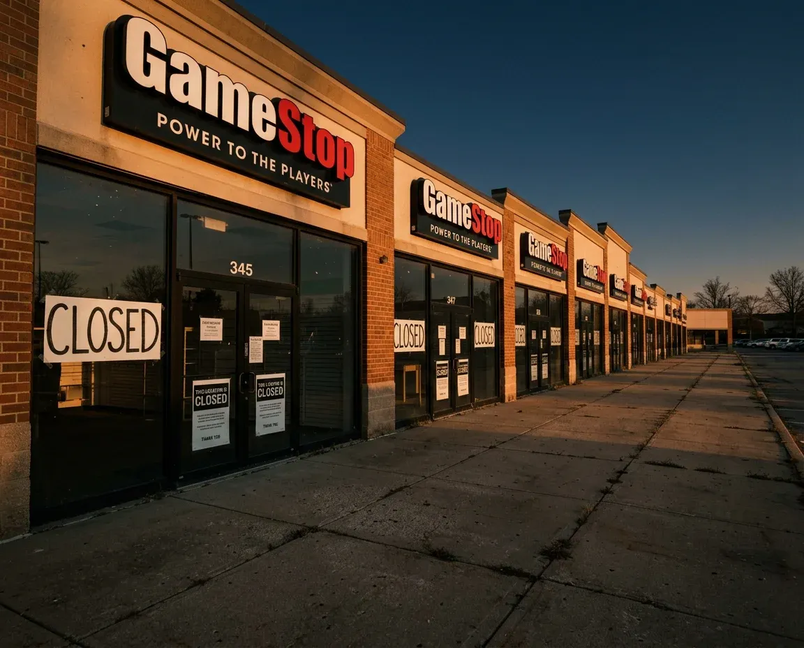 GameStop store closures during the restructuring
