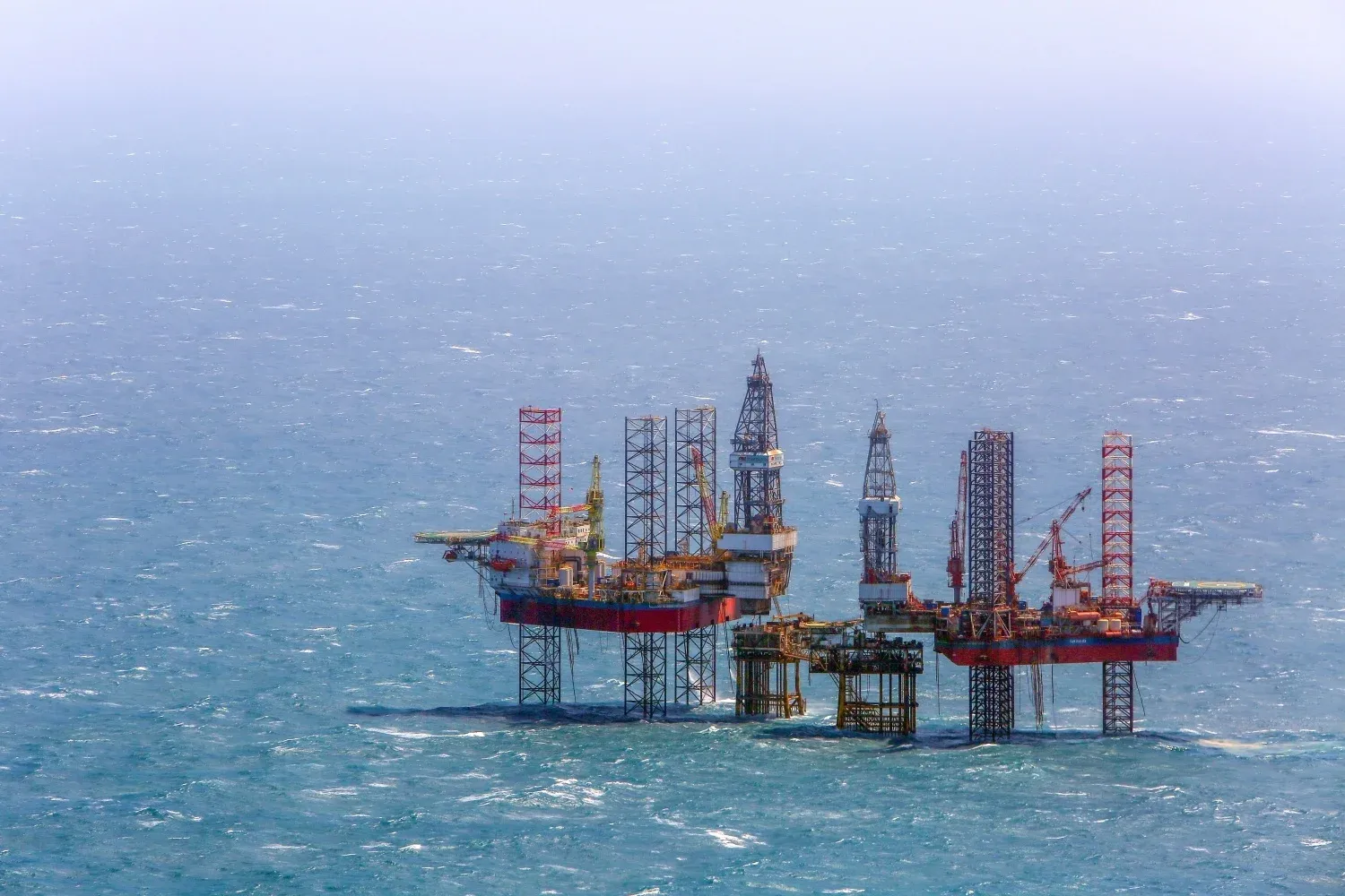 Offshore oil rig — a symbol of inflation risk from high energy prices