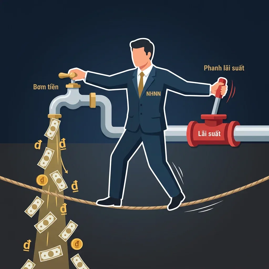 SBV balancing between liquidity injection and rate containment
