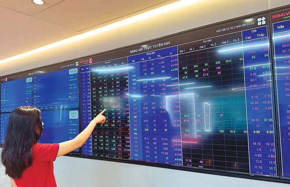 Stock exchange trading board