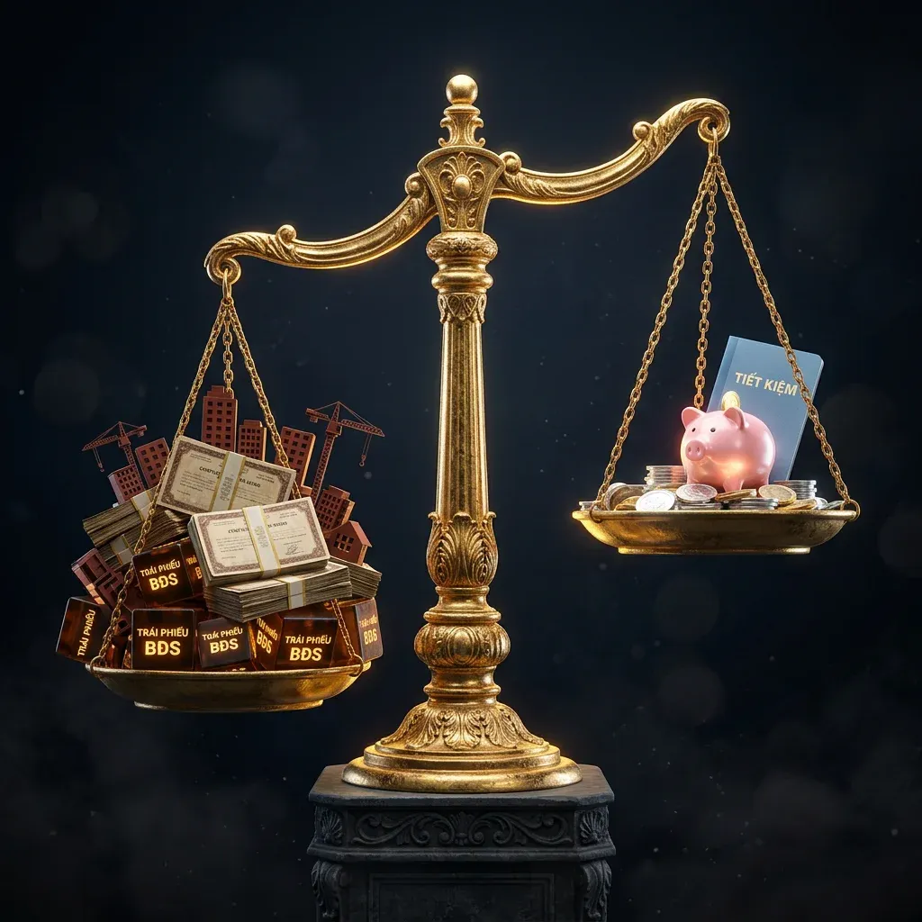 Scale between corporate bonds and bank deposits