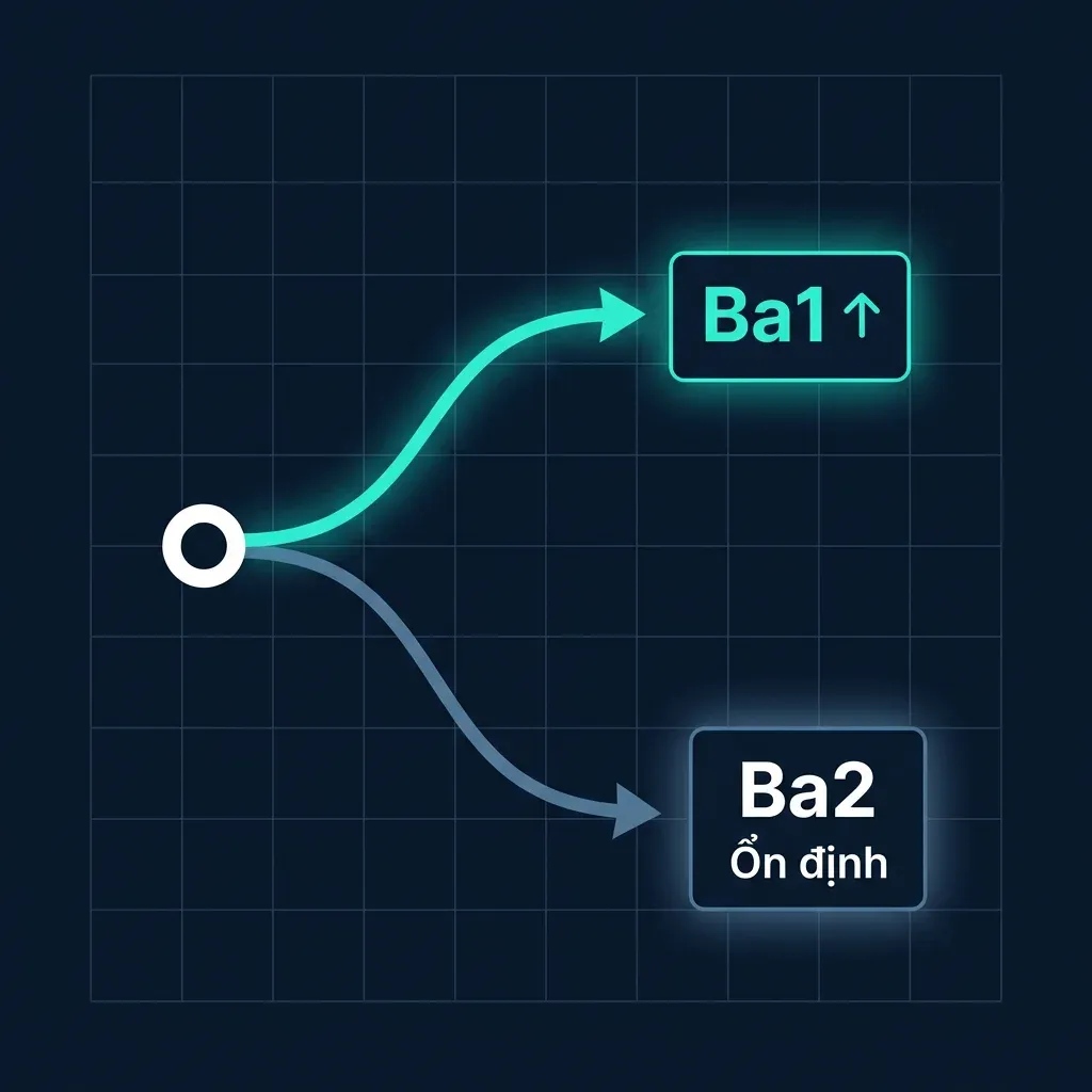 Two scenarios over the next 12-18 months: Ba1 or Ba2 Stable