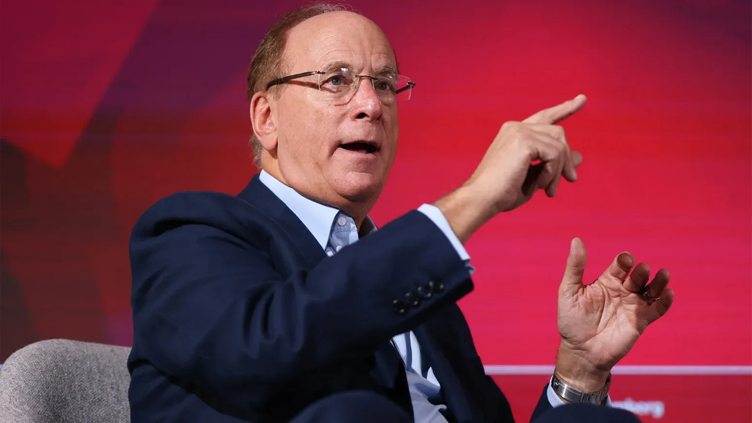 A BlackRock executive speaking at an international investment forum