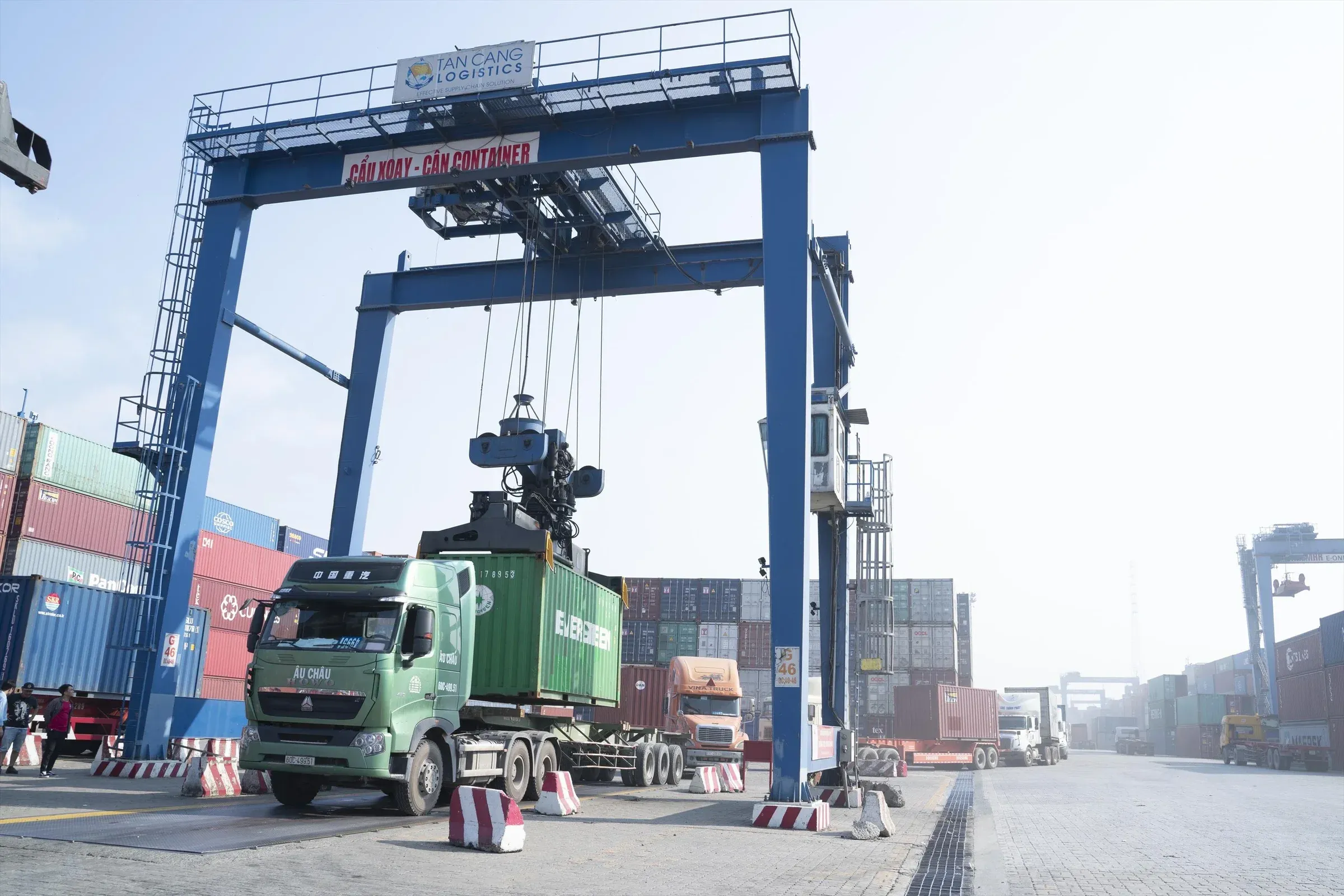 Tan Cang Logistics port, the primary southern Vietnam export hub