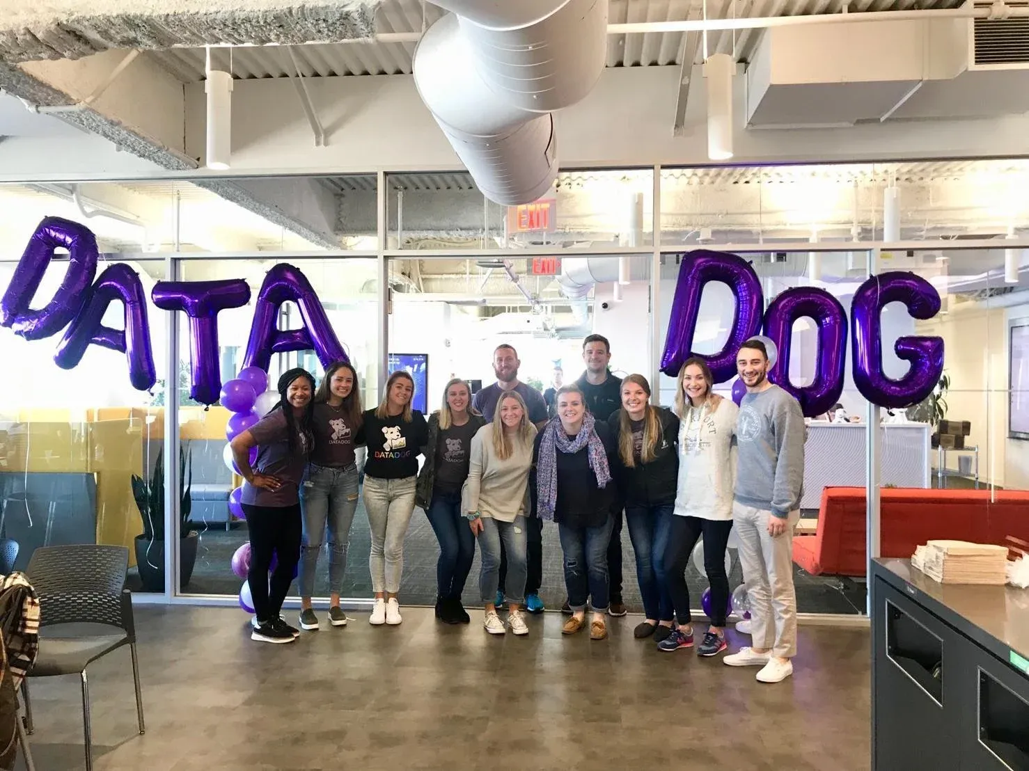 Datadog team at their New York office