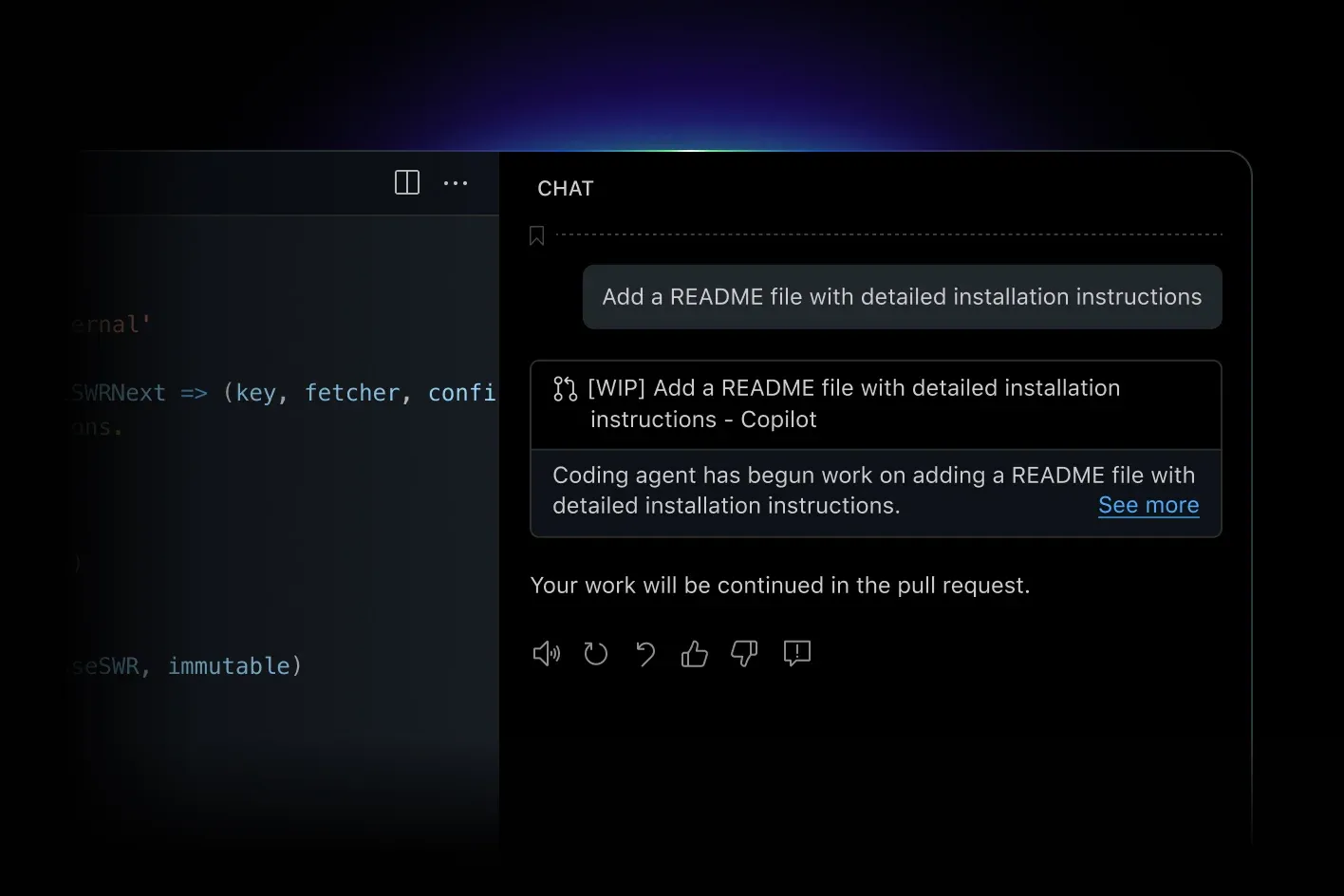 GitHub Copilot illustrating AI-assisted programming