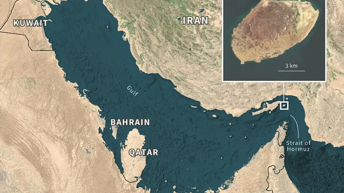 The Strait of Hormuz, the world's most critical oil shipping route