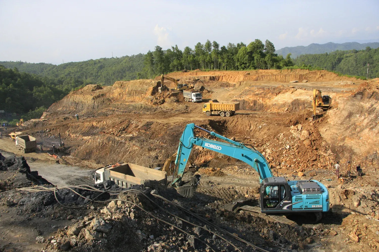 Lao Cai open-pit apatite mine — the DGC quarries halted during the investigation