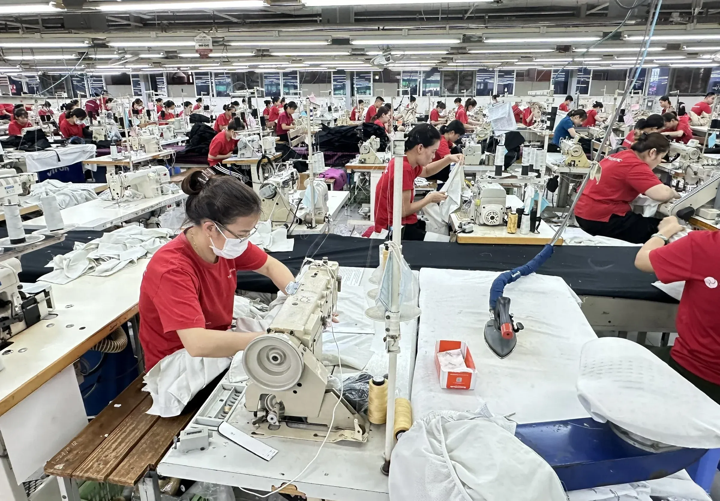 Vietnamese garment factory — MSH and TCM carry different sensitivity levels to the tariff structure