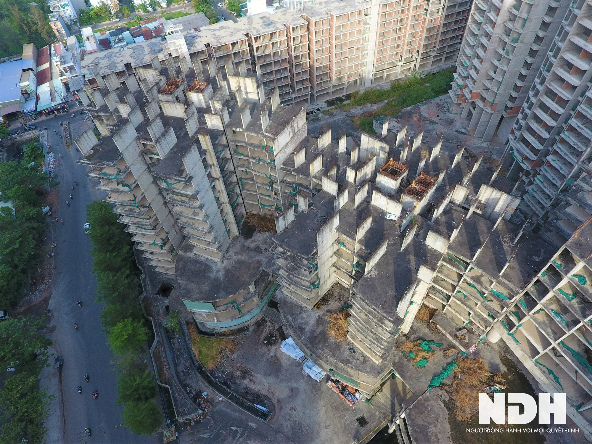 Unfinished Novaland project reflecting the company's financial difficulties