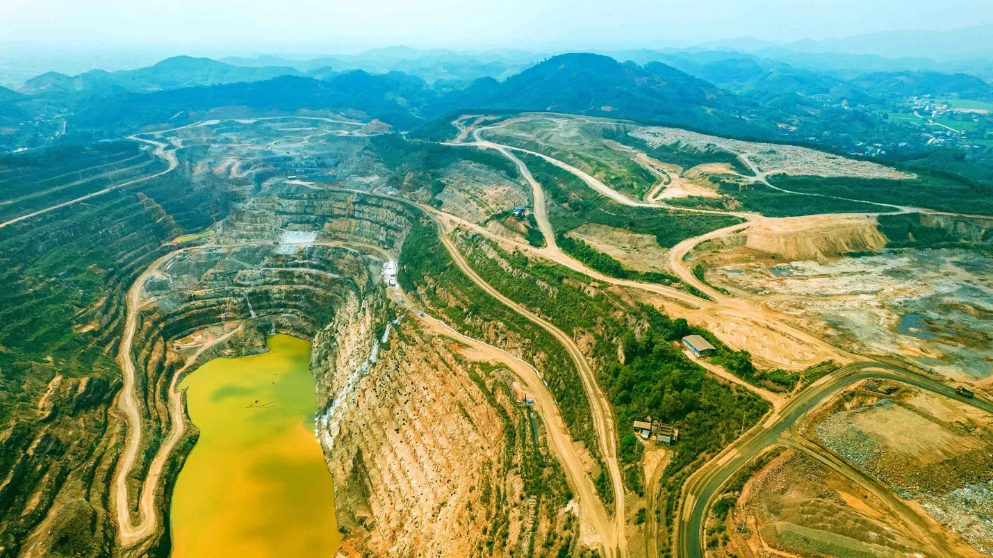 Nui Phao mine in Thai Nguyen — the world's largest tungsten mine outside China