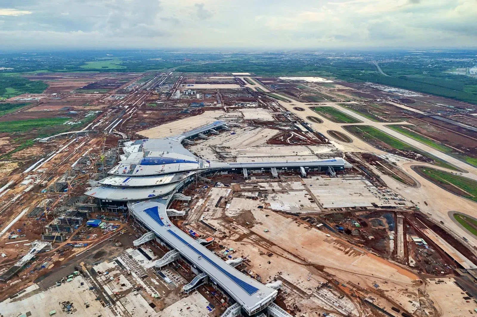 Long Thanh International Airport construction site