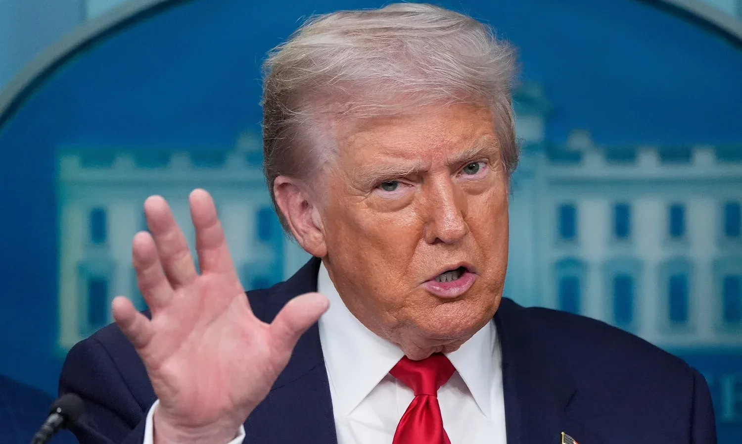 Trump speaks about Iran at the White House