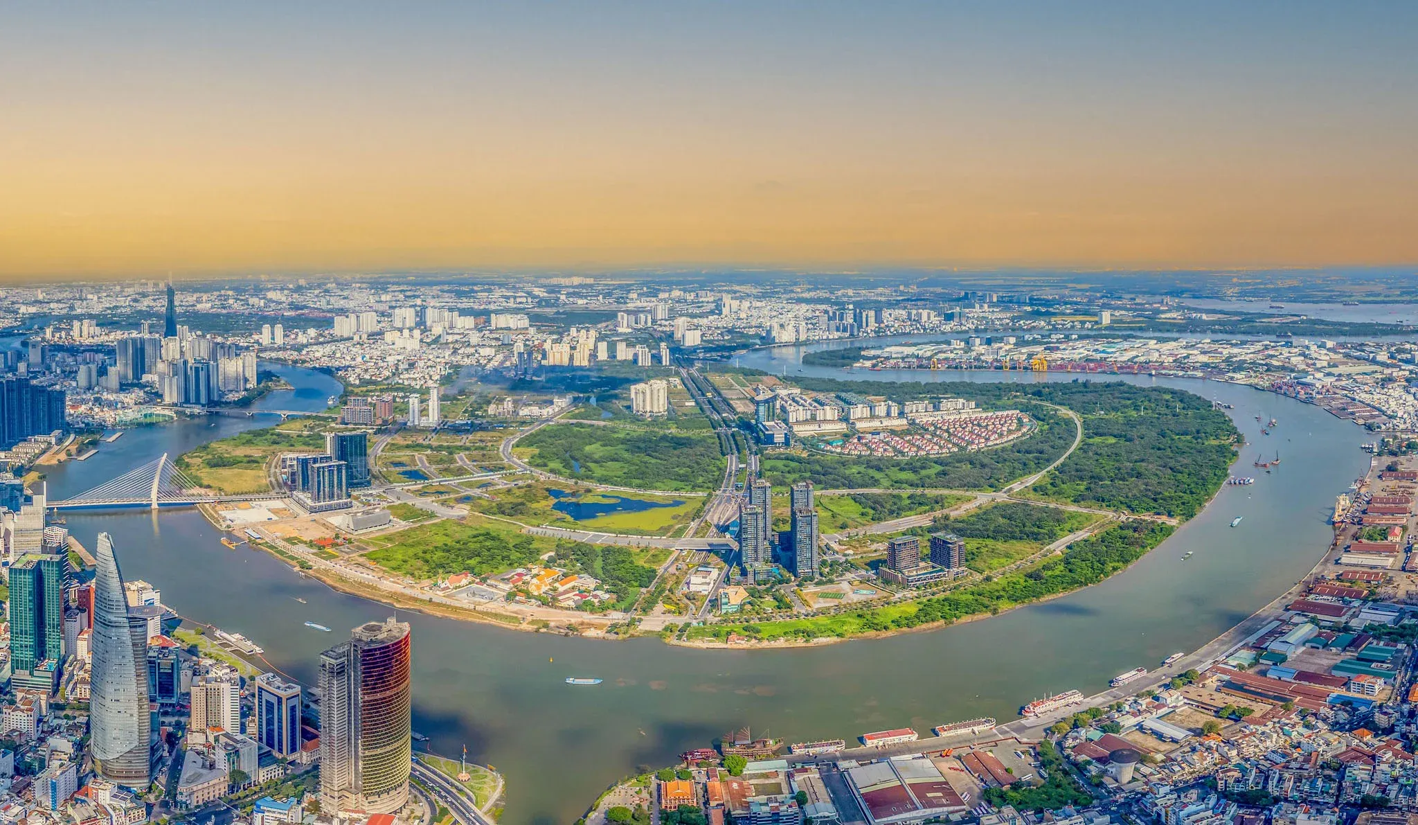 Thu Thiem district in Ho Chi Minh City — future site of VIFC-HCMC